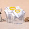 Facial Mask Cosmetic Aluminum Foil Spout Bag Milk Alcohol Beverage Liquid Bag